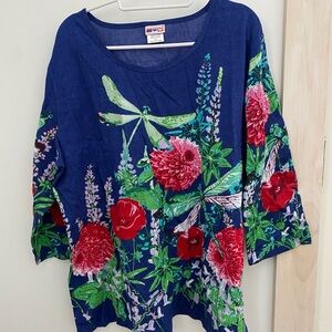 American Sweetheart Floral Shirt Sz. XL